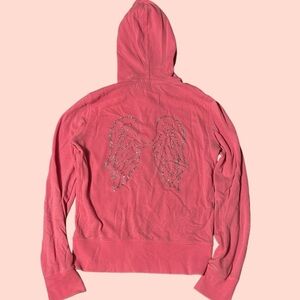 Y2k Victoria's Secret Pink Zip-Up Hoodie